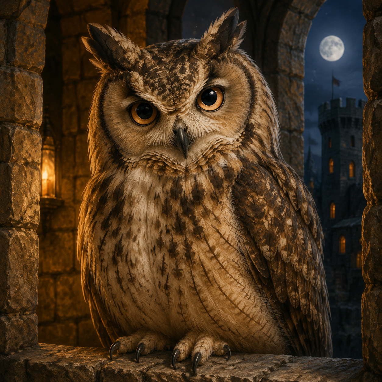 Luna, die Burgeule