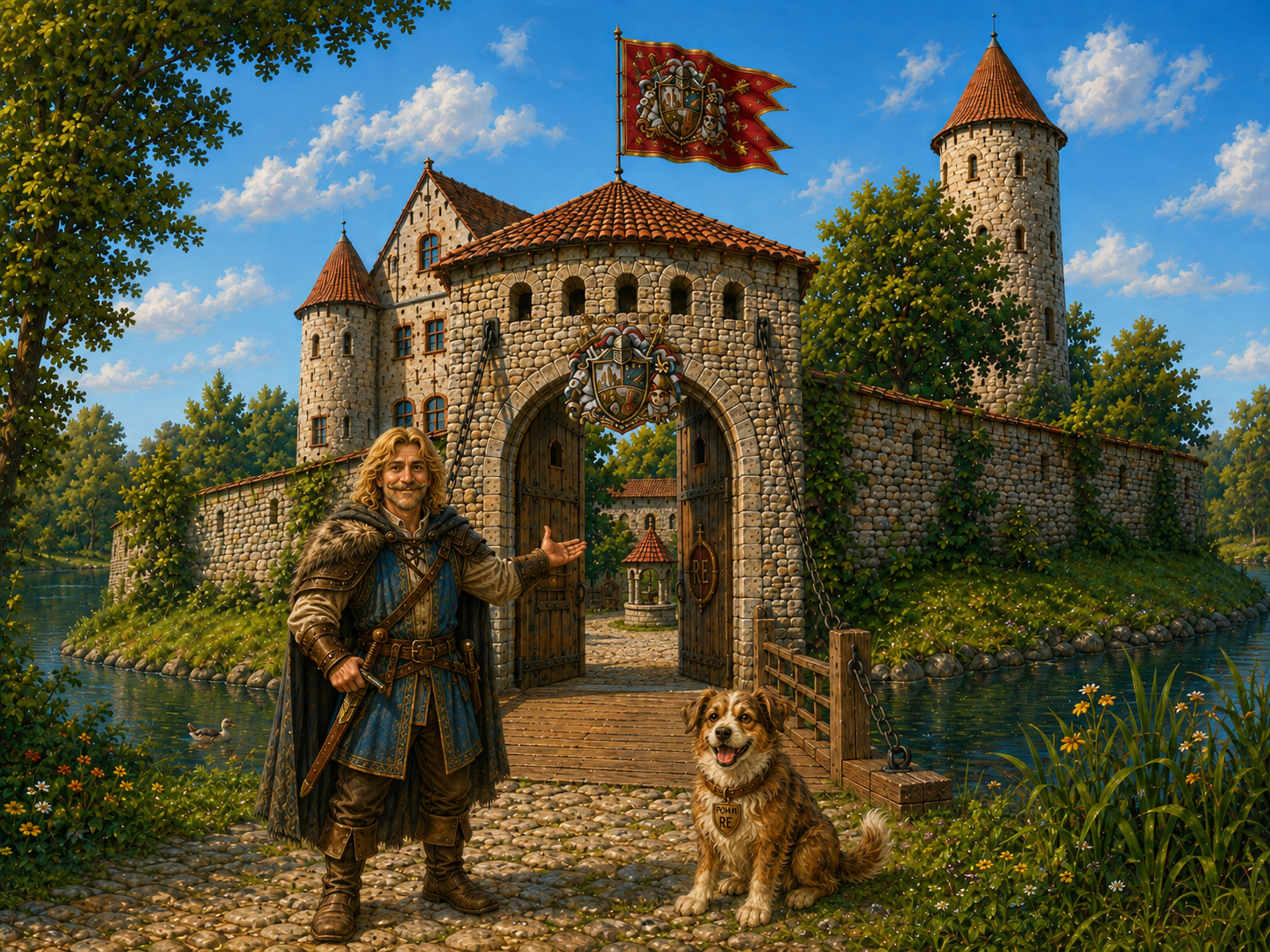 Vor der Burg