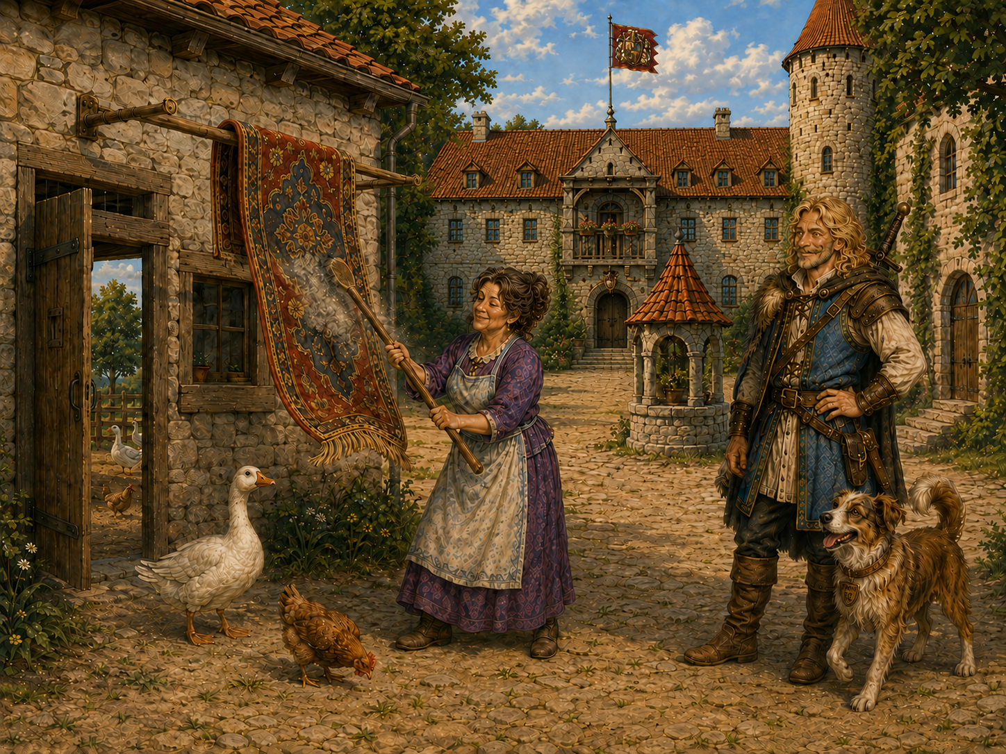 Frau Besen und der Teppich